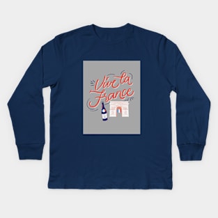 Vive la France Kids Long Sleeve T-Shirt